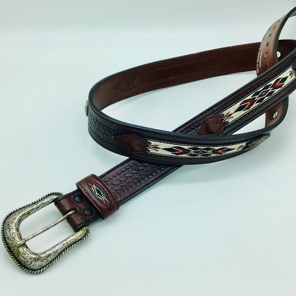 wrangler leather belt
